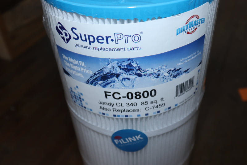Super-Pro Filter Cartridge 7" X 27" 85 Sq Ft FC-0800