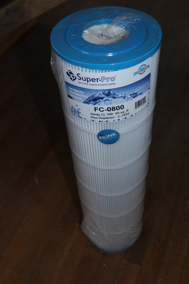 Super-Pro Filter Cartridge 7" X 27" 85 Sq Ft FC-0800