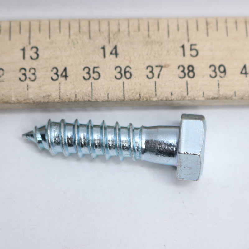 (25-Pk) Everbilt Hex Lag Screw Zinc Plated 1/2" x 2" 228 726