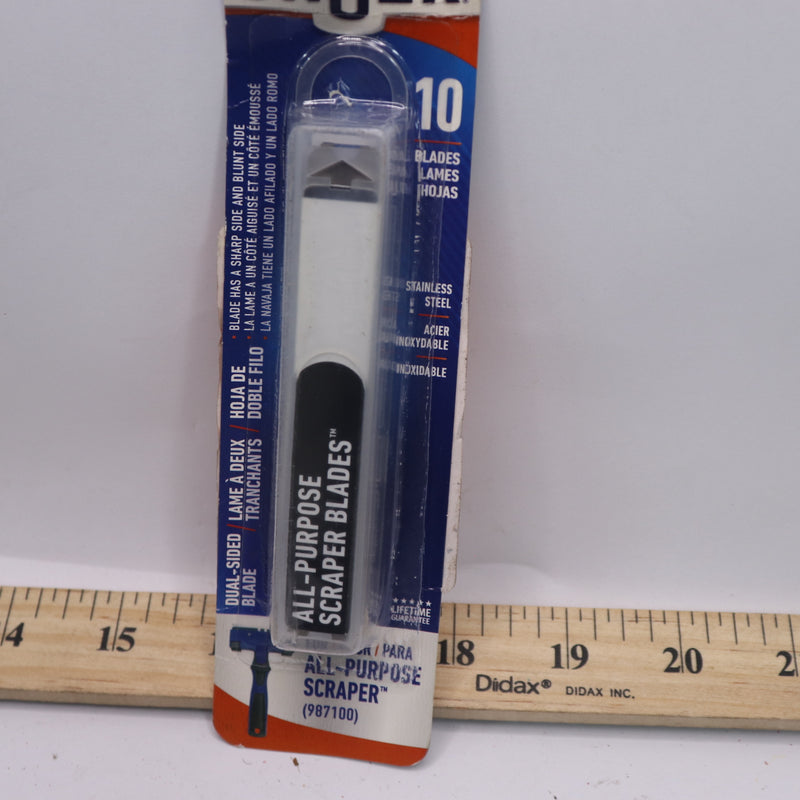 (10-Pk) Unger Professional All-Purpose Scraper Replacement Blades 4 987300
