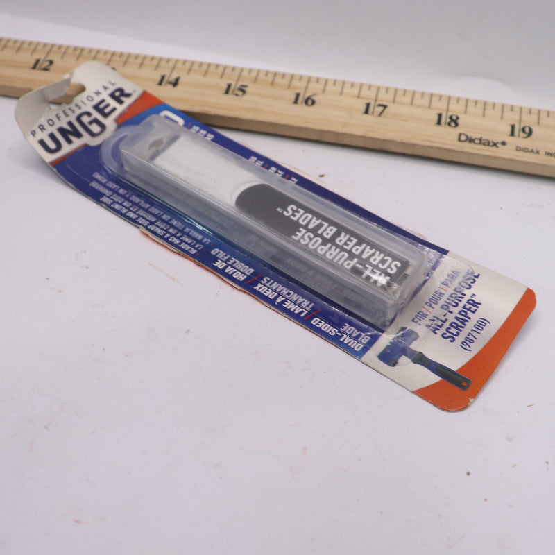 (10-Pk) Unger Professional All-Purpose Scraper Replacement Blades 4 987300