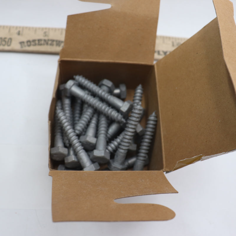 (25-Pk) Everbilt External Hex Head Lag Screws Carbon Steel 5/16" x 2" 265581