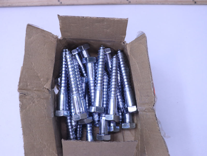 (21-Pk) Everbilt Hex Lag Screw Zinc Plated 1/2" x 3-1/2" 229 716