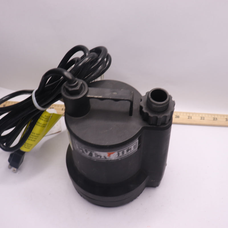 Everbilt Submersible Utility Pump 1/6 HP Plastic 1001 092 915