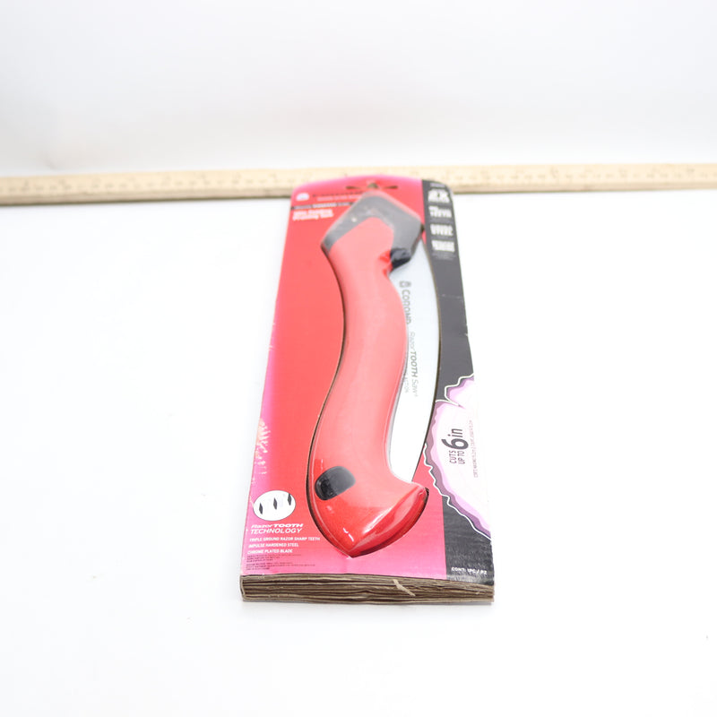 Corona RazorTooth Folding Pruning Curved Blade Hand Saw Red 10" RS16150