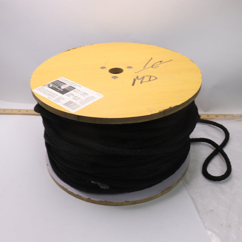 Everbilt Polypropylene Solid Braid Rope Black 3/8" x 600 ft. 491 793