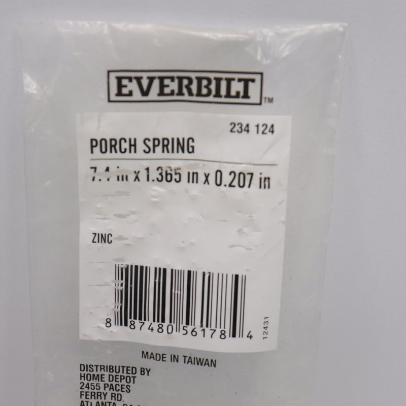 Everbilt Porch Spring Steel Zinc Plated 7.4" x 1.365" x 0.207" 234 124