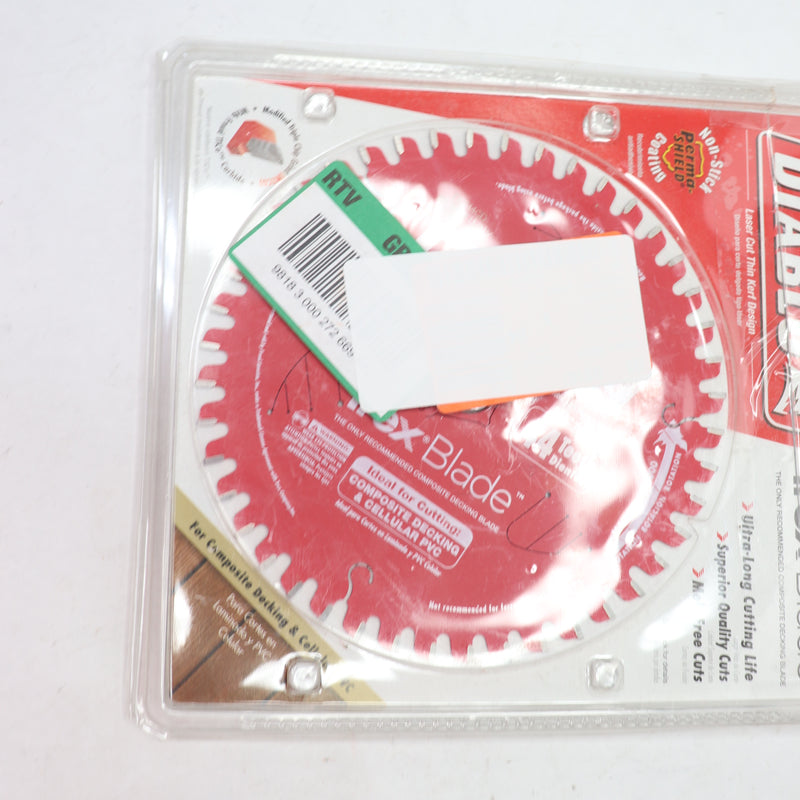 Freud Trex Blade Circular Saw Blade for Composite & Plastic Red 44T x 7-1/4"