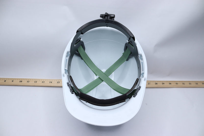 Hard Hat with 4-Point Ratchet Suspension Type 1 Class E HP241-Sticker Residue