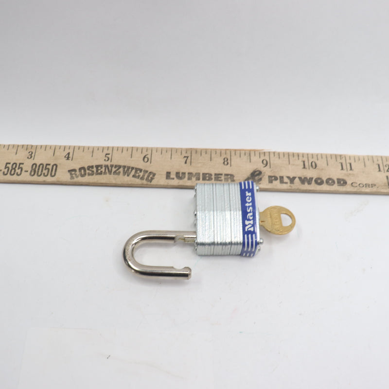 Materlock 5D Outdoor Padlock with Key Silver 1-1/2" NO3