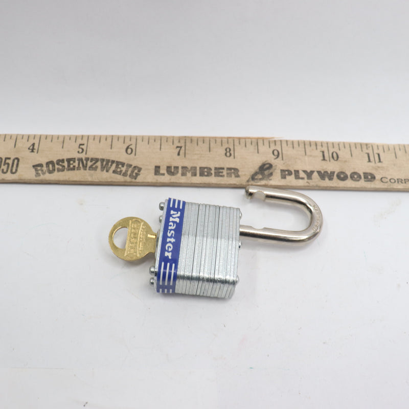 Materlock 5D Outdoor Padlock with Key Silver 1-1/2" NO3