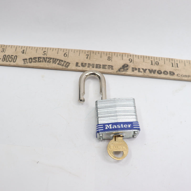 Materlock 5D Outdoor Padlock with Key Silver 1-1/2" NO3