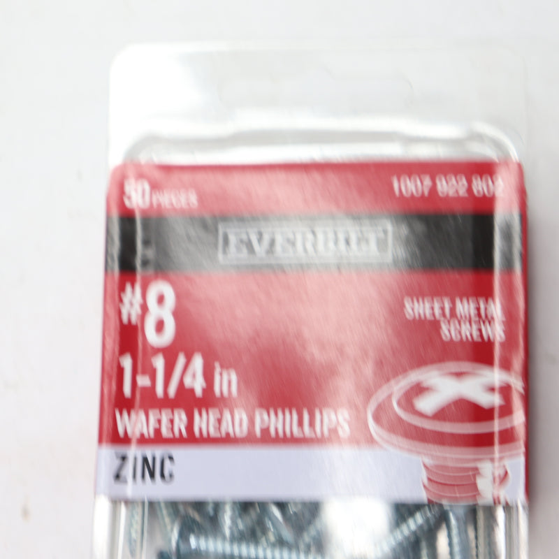 (50-Pk) Everbilt Phillips Modified Truss Head Sheet Metal Screw