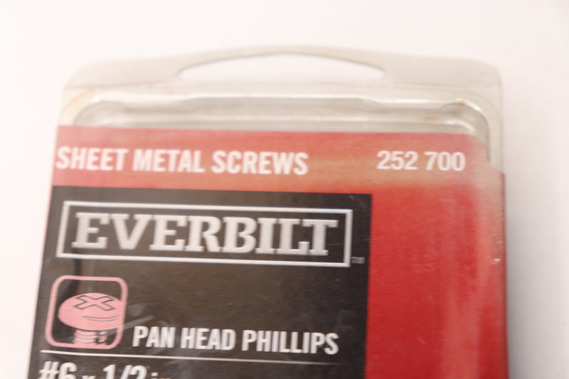 (100-Pk) Everbilt Sheet Metal Screw Zinc-Plated Phillips