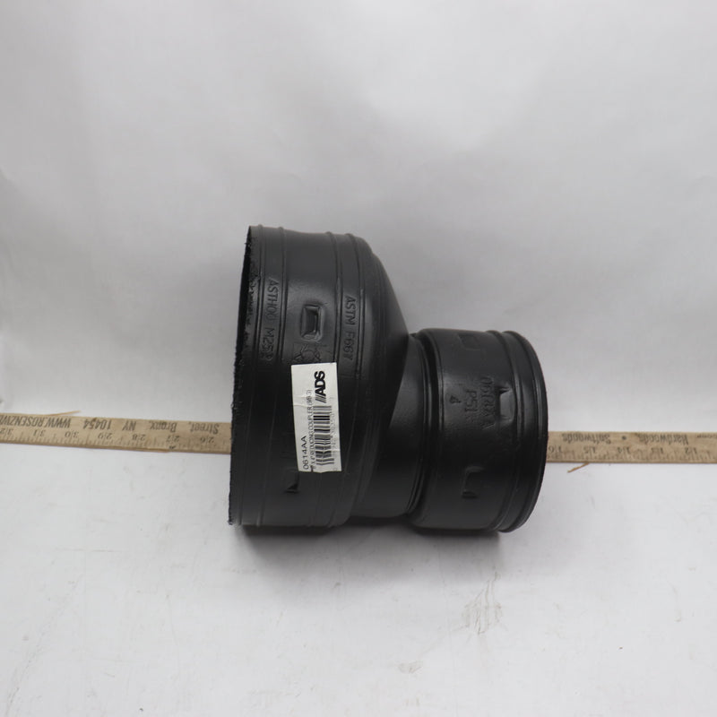 ADS Reducing Coupler HDPE Black 6" x 4" 0614AA