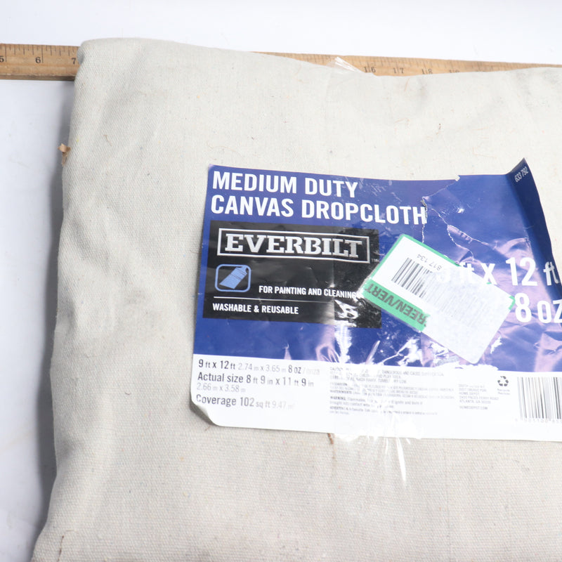 Everbilt Canvas Drop Cloth 8 oz 9' x 12' 633792