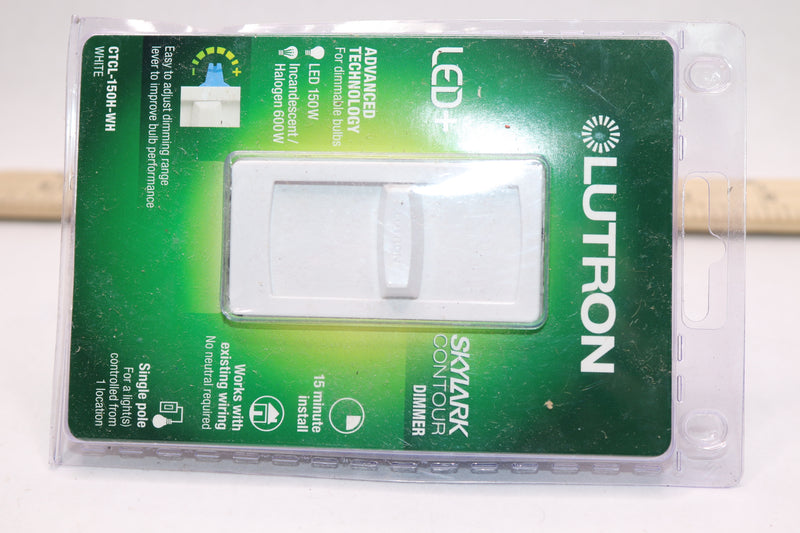 Lutron Skylark Contour Dimmer White CTCL-150H-WH