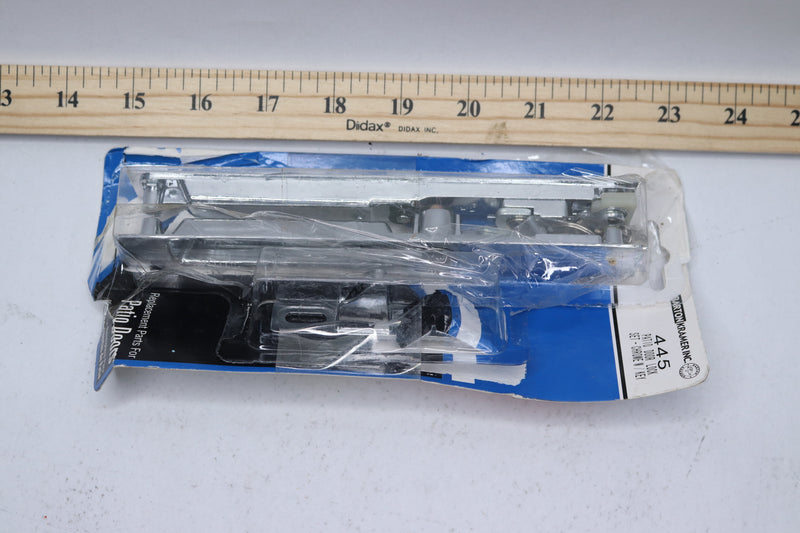 Barton Kramer Chrome-Plated Patio Door Lock with Key