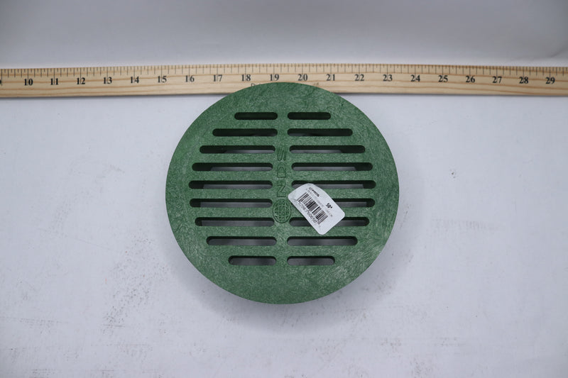 NDS Round Grate Drain Cover Green 6"