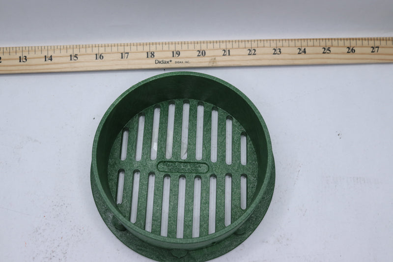 NDS Round Grate Drain Cover Green 6"