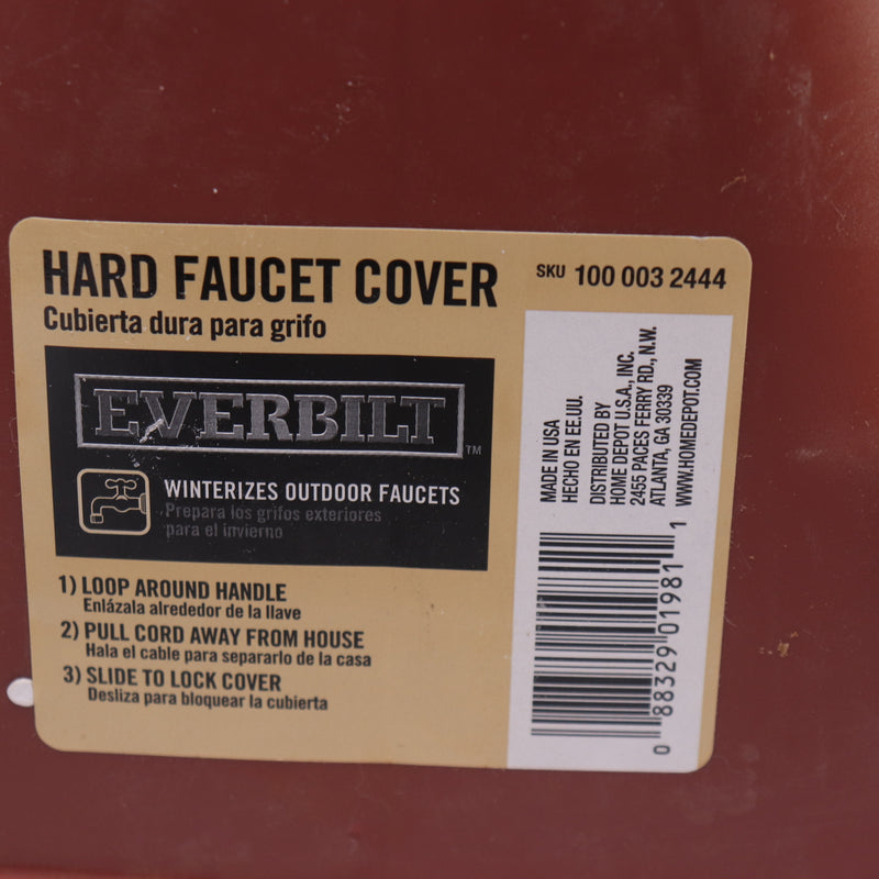 Everbilt Hard Faucet Cover Red 100 003 2444-Foam Rim Losing Adhesion