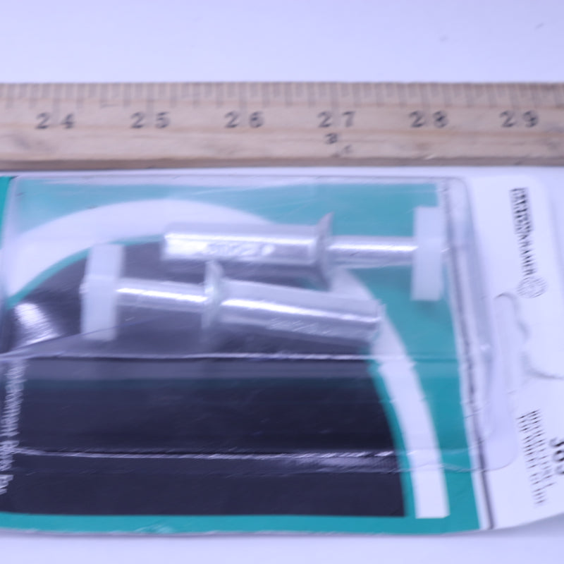 (2-Pk) Barton Kramer Bi-Fold Door Wheel Guide Mill Silver Steel 7/8 Dia. 383