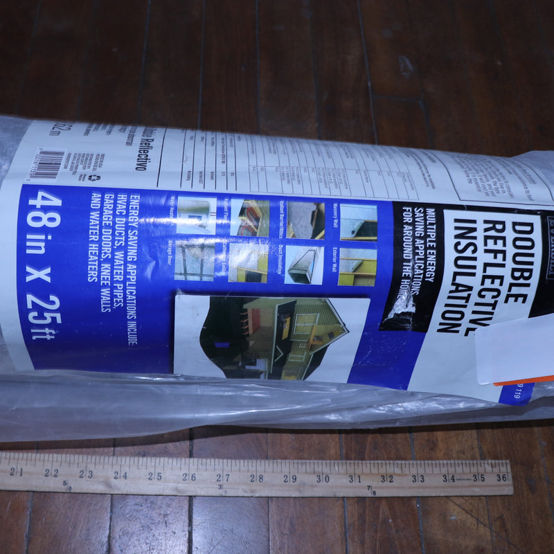 Everbilt Double Reflective Insulation Radiant Barrier 48" x 25 ft 1003 829 1198