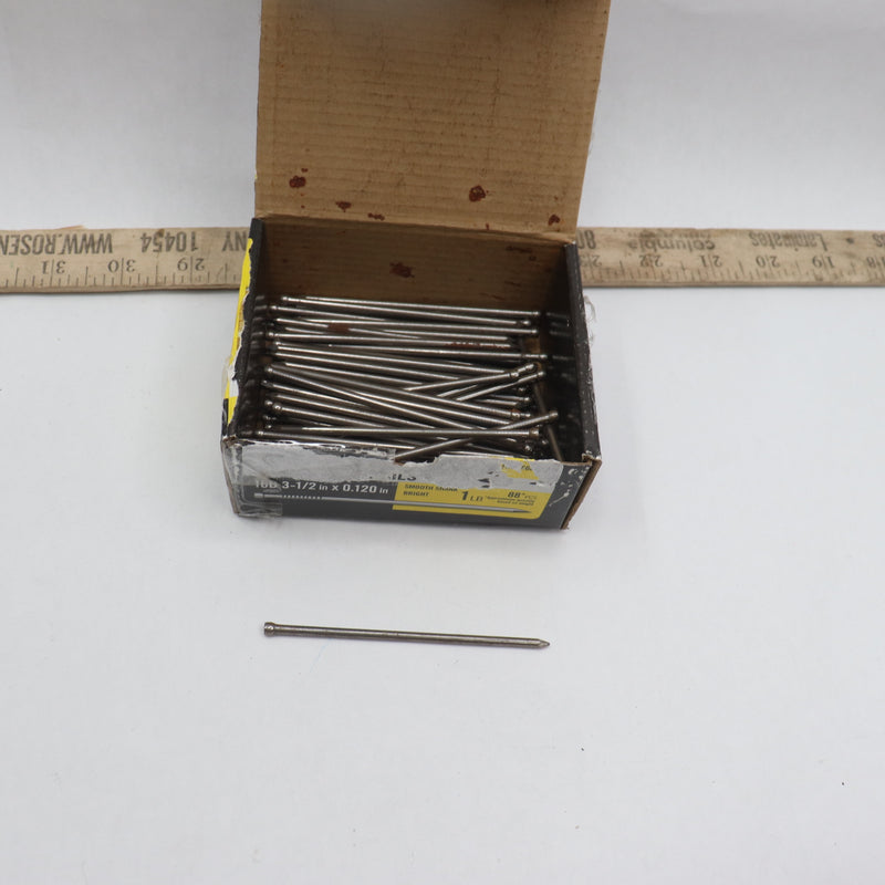 (Approx 88-Pk) Everbilt  Common Nails Carbon Steel Bright 16D 3-1/2" 873143