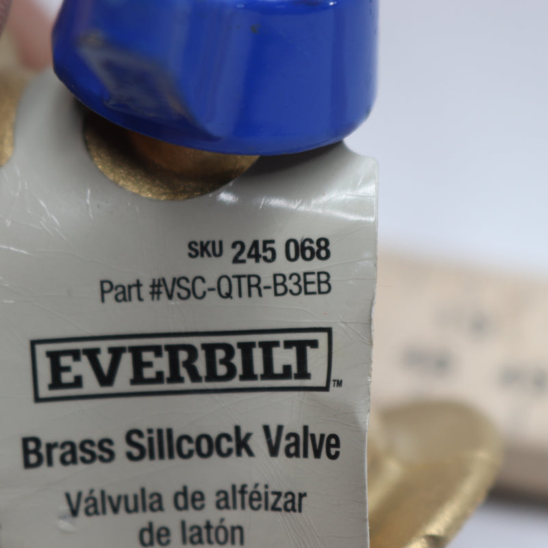 Everbilt Sillcock Valve Brass 1/4 Turn FPT x MHT 1/2" 245 068