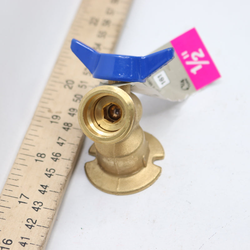 Everbilt Sillcock Valve Brass 1/4 Turn FPT x MHT 1/2" 245 068