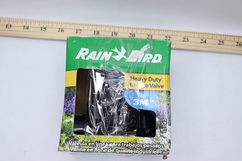 Rain Bird In-Line Automatic Sprinkler Valve Black 3/4" Threaded x Female CP075