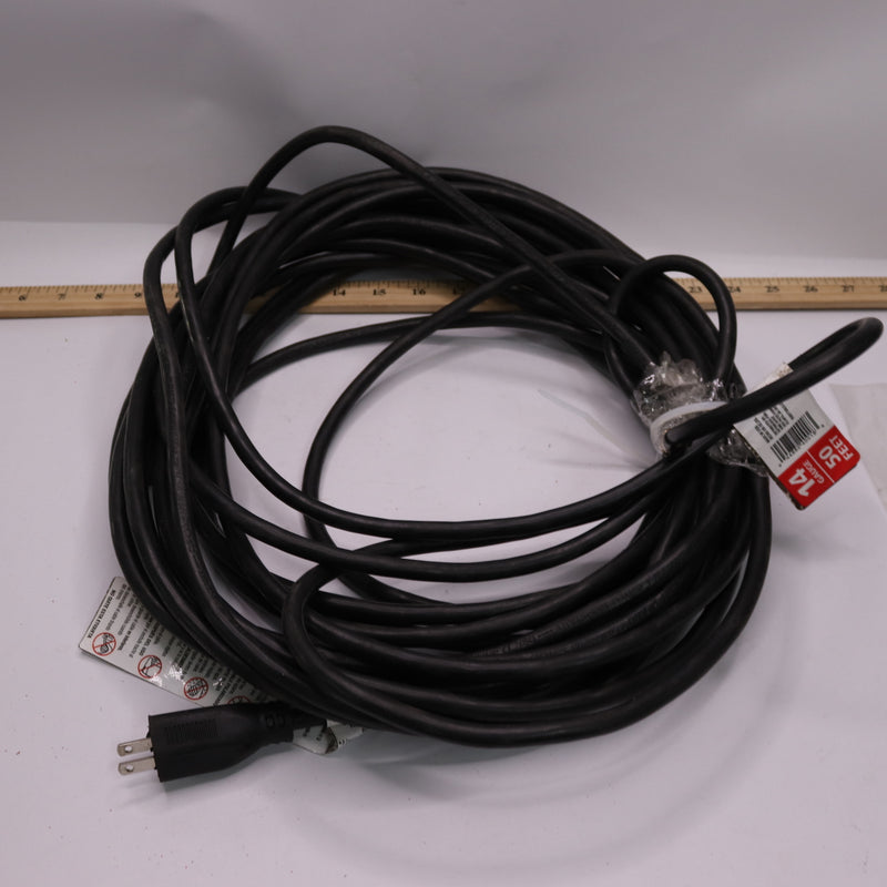 Husky Durable & Flexible Indoor/Outdoor Extension Cord Black 14/3 50ft