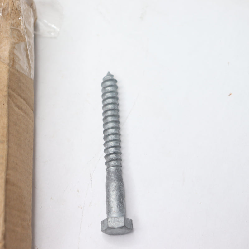 (25-Pk) Everbilt Hex Lag Screw Galvanized 3/8" x 3-1/2"