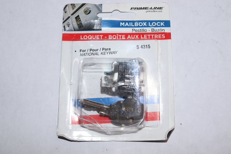 Prime-Line Mail Box Lock Nickel S 4315