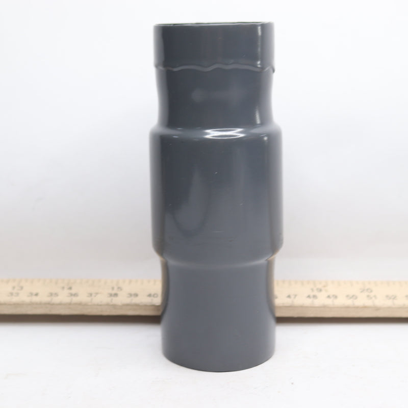 Plasti-Bond Coated Coupling PVC Aluminum Grey 1-1/2" PRCPLG-AL-1-1/2