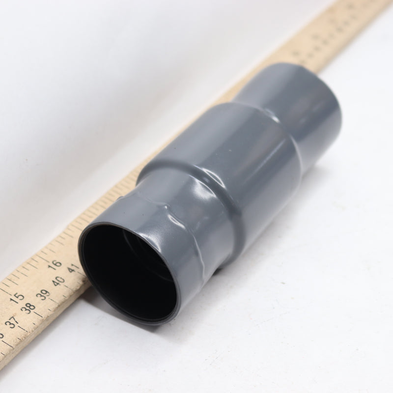 Plasti-Bond Coated Coupling PVC Aluminum Grey 1-1/2" PRCPLG-AL-1-1/2