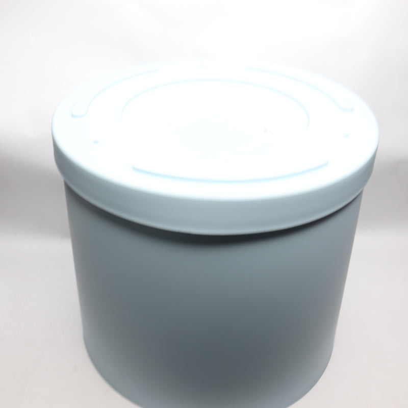 Bloem Mathers Round Planter with Saucer Tray Misty Blue 12" MAT1237
