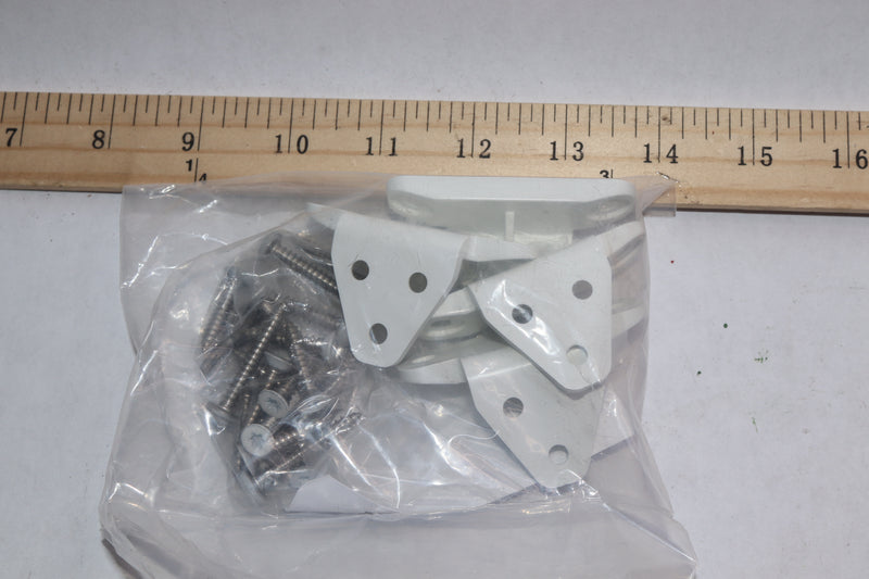 Fiberon ArmorGuard Regency/Enclave White Nylon Line Rail Hardware Kit