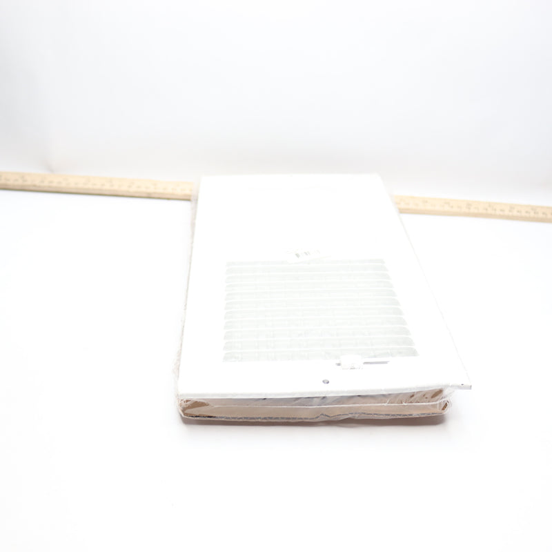 Hart & Cooley HVAC Register for Sidewall/Ceiling Steel White 12" W x 6" H 043836