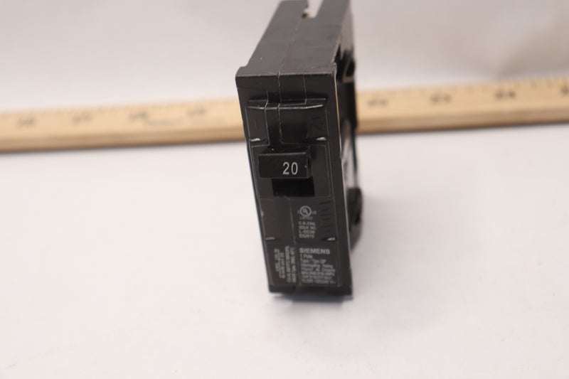 Siemens Type QP Circuit Breaker Black 1-Pole 20A 120V Q120