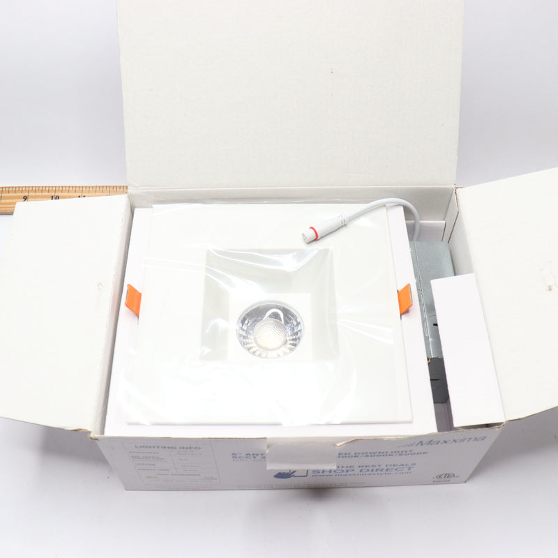 Maxxima Ultra-Thin Recessed Anti-Glare LED Downlight Canless 1300 Lumens 6"