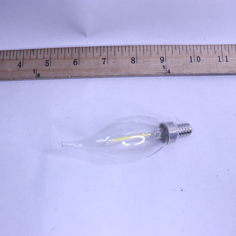 (8-Pk) LED Non-Dimmable Filament Vintage Edison LED Light Bulbs Clear Glass 40W