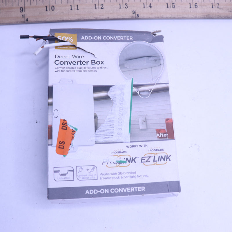 Jasco Under Cabinet Light Converter Box Direct Wire White 55229