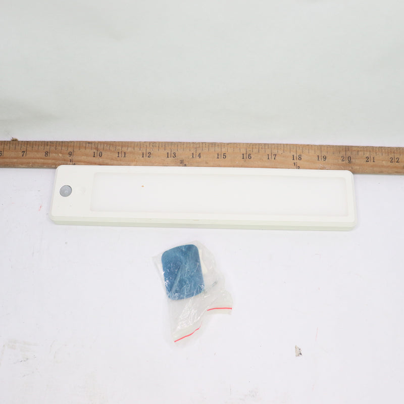 Rechargeable Dimmable Bar LED Light with Motion Sensor Plastic White 5V 12"