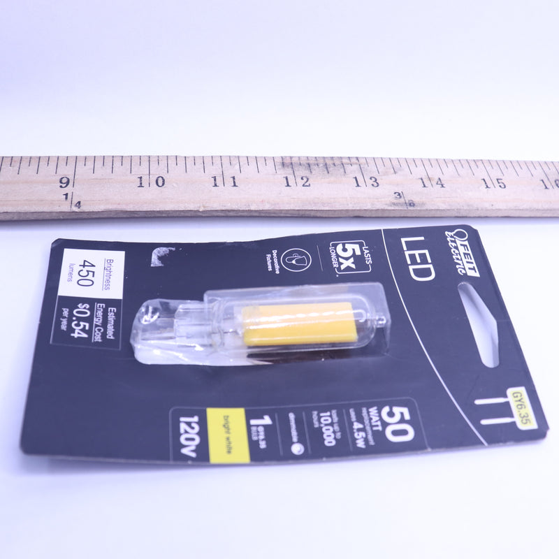 Feit Electric Decorative LED Light Bulb T4 Glass GY6.35 Bi-Pin Base