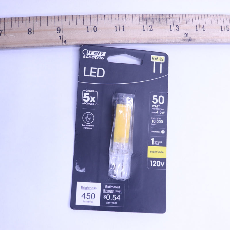 Feit Electric Decorative LED Light Bulb T4 Glass GY6.35 Bi-Pin Base
