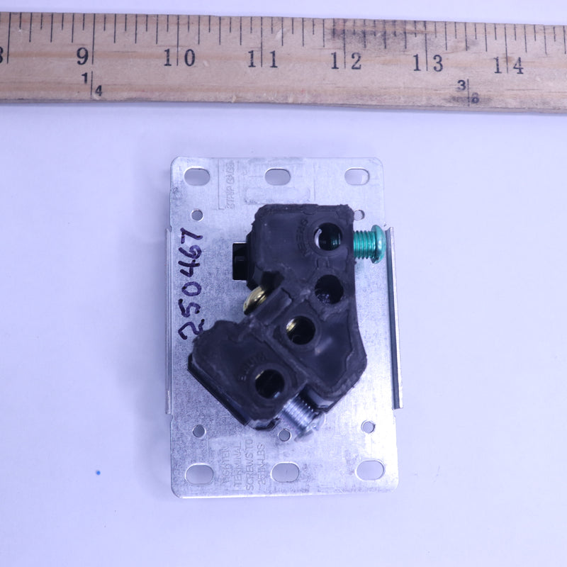 Leviton Flush Mount Shallow Single Outlet Black 30 Amp 250467