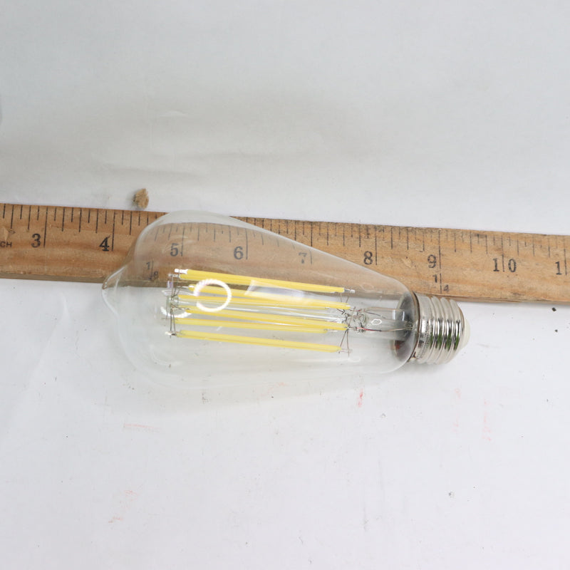 Feit Dimmable LED Light Bulb Filament Clear Daylight ST19 E26 5000K 100W 120V