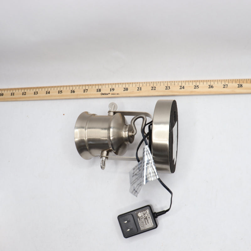Hampton Bay Integrated LED Spotlight Desk Lamp Brushed Nickel 5.1" 19274-002