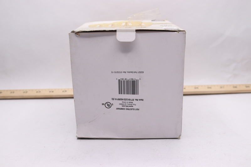 (4-Pk) ST19 Dimmable LED Light Bulb Warm White 2100K 60-Watt Equivalent